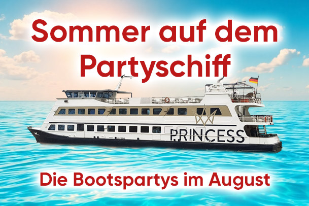 Die Bootsparty im August in Hamburg